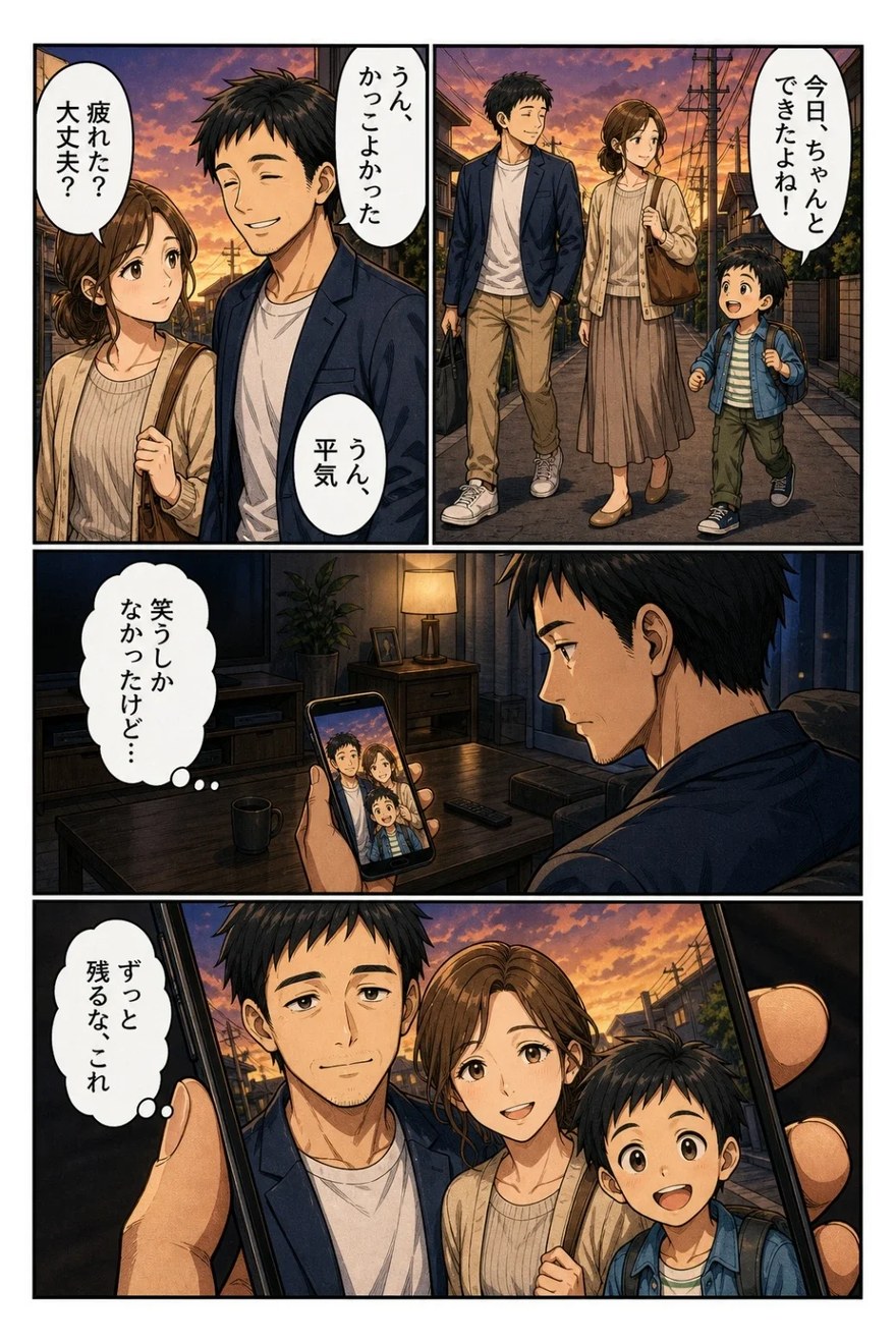 漫画4 夜に残るその一言