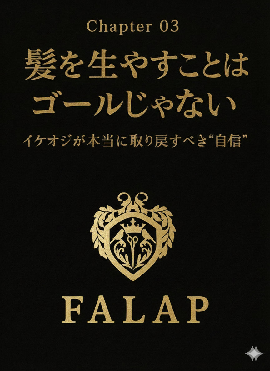 【40代薄毛男性の本当のゴール】髪を生やすことじゃなく、自信を取り戻すこと。