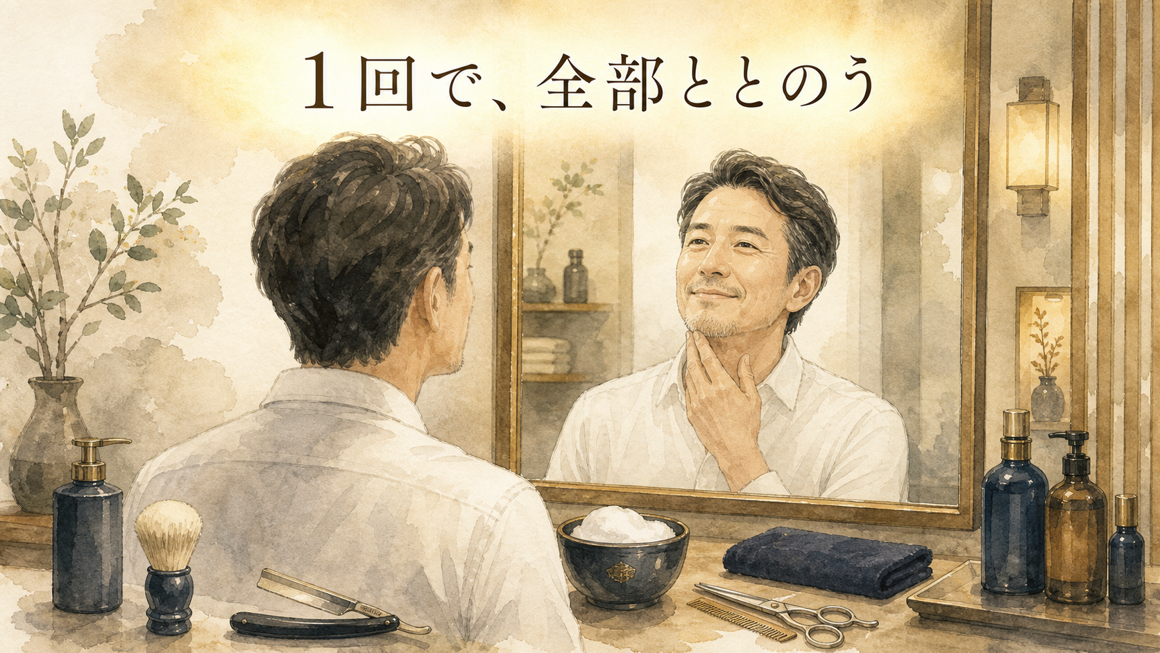 「カットだけで帰るの、正直もったいない」——プロが教える"1回完結"メンズグルーミングのすすめ